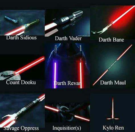 Star Wars Sith Lightsabers