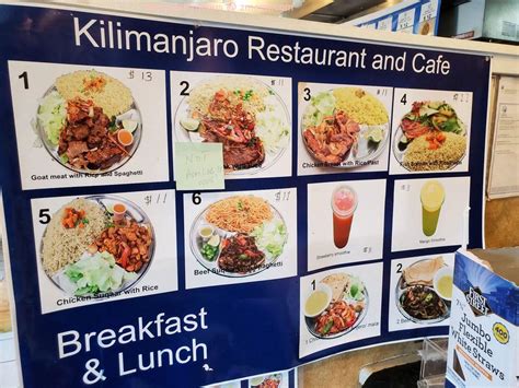 Online Menu of Kilimanjaro Restaurant and Cafe Restaurant, Seattle ...