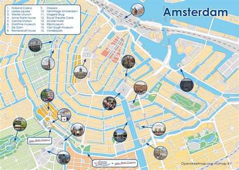 Amsterdam Tourist Attraction Map - Tourist Destination in the world