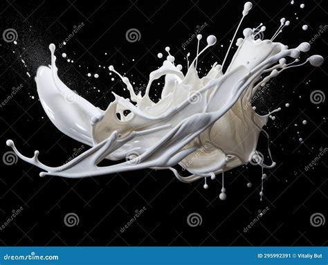 White Paint Splash on Black Background Stock Image - Image of wave, background: 295992391