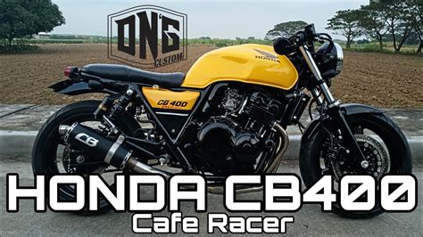 HONDA CAFE RACER CB400 in "PHILIPPINES"?! Pinoy builder - YouTube