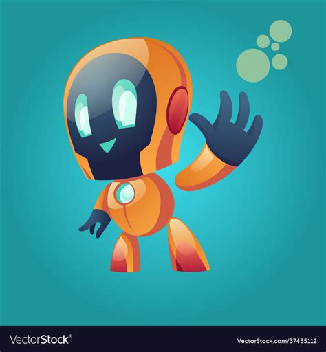 3d design robot Royalty Free Vector Image - VectorStock