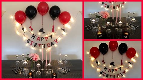 Easy Surprise Birthday Decoration For Husband - Party Decorations. - YouTube