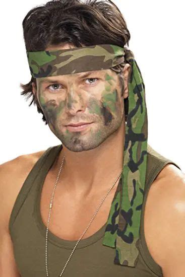 Army Rambo Style Headband | Camo headband, Army costume, Halloween fancy dress