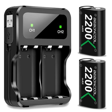 BEBONCOOL Xbox Controller Battery 2 x 2200mAh Xbox One Rechargeable Battery Pack 652042629581 | eBay