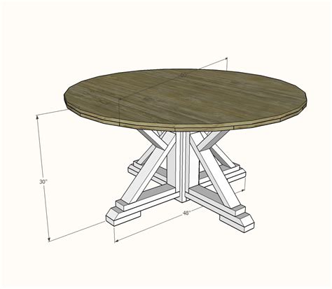 Round Farmhouse Table | Ana White