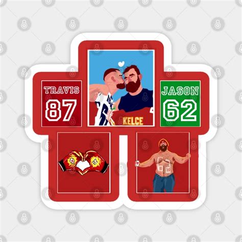 Jason Kelce x Travis Kelce - Highlights - Jason Kelce - Magnet | TeePublic