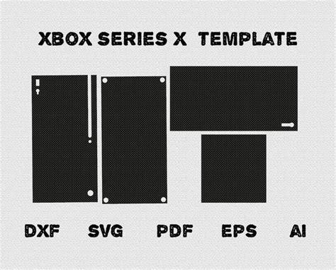 Xbox Series X Skin Full Wrap Skin Cutting Template Dxf SVG - Etsy