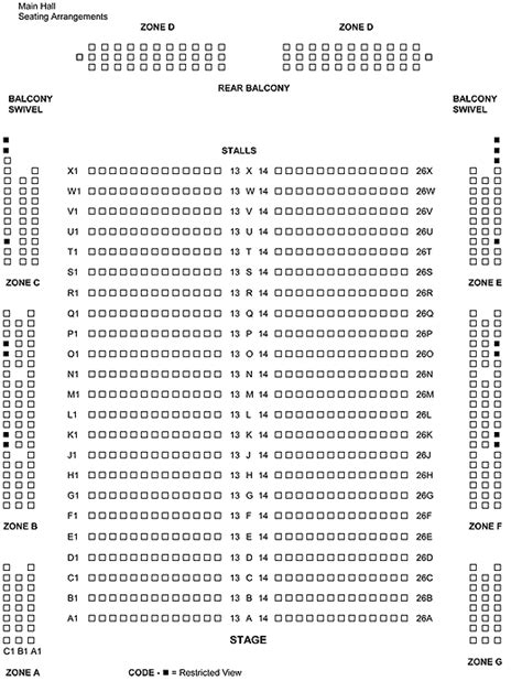 The Albert Halls, Stirling | Seating Plan, view the seating chart for the The Albert Halls