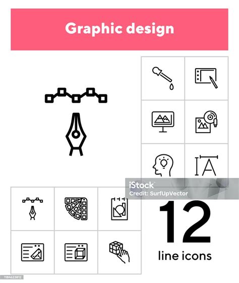 Graphic Design Icon Set Stock Illustration - Download Image Now - Art ...