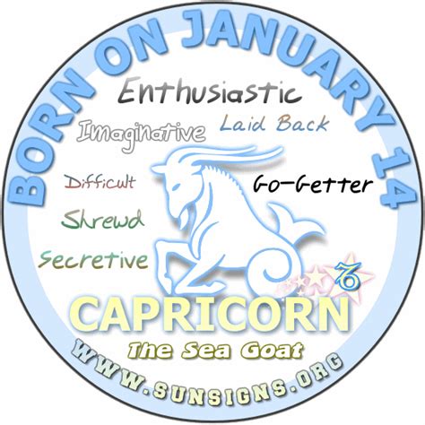 January 14 Zodiac Horoscope Birthday Personality - SunSigns.Org