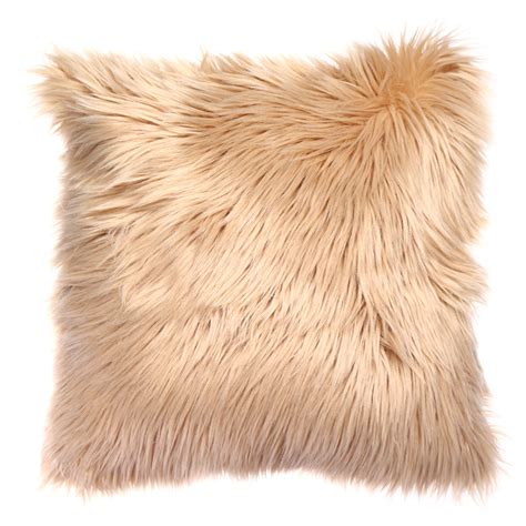 SINGES Faux Fur Throw Pillow Covers Cushion Covers Luxury Soft Decorative Pillowcase Fuzzy ...