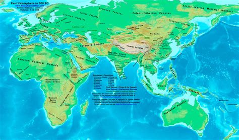 World map 300 BC - World History Maps