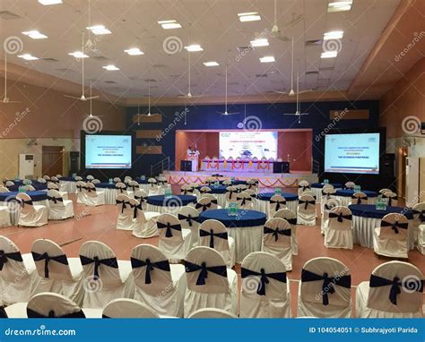 The Conference Hall Getting Ready for the 2nd Business Partners Meet of HAL Helicopter Division ...