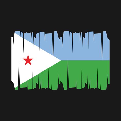 Djibouti Flag Vector 21764550 Vector Art at Vecteezy