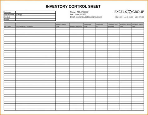 Parts Inventory Template | Spreadsheet template, Checklist template ...