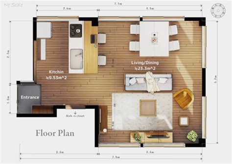 Rendered Floor Plan Drawing | Viewfloor.co