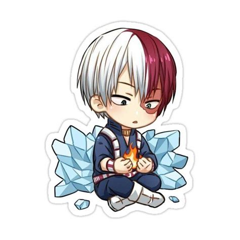 mini todoroki Sticker by sir-riss | Anime stickers, Anime chibi, Anime ...