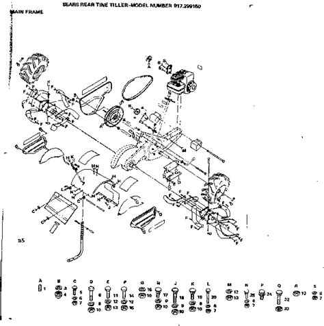 Craftsman Rear Tine Tiller Parts Diagram - Wiring Diagram Pictures