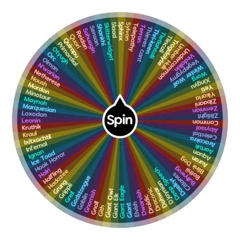 DnD 5e Language Wheel Base | Spin The Wheel App