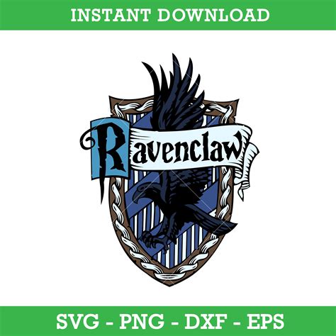 Ravenclaw House Crest Emblem Svg, Harry Potter House Crest S - Inspire Uplift