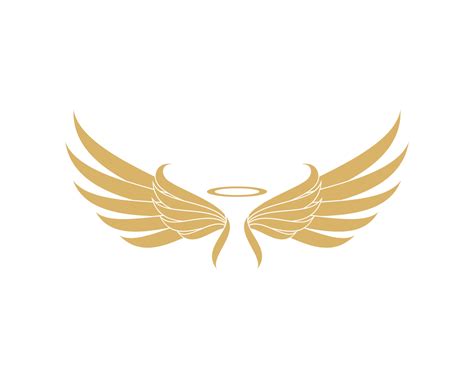 Abstract gold wing wing angel hollow 4996970 Vector Art at Vecteezy