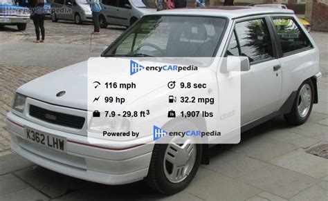 Opel Corsa GSi specs (1991-1993): performance, dimensions & technical specifications - encyCARpedia