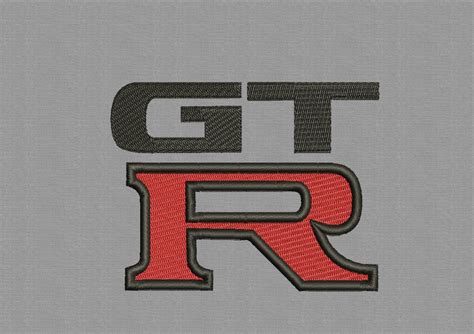 GTR Nissan skyline logo machine embroidery design | Etsy