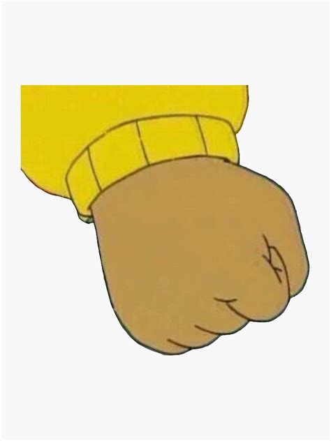 "Arthur fist meme" Sticker for Sale by Drayziken | Redbubble