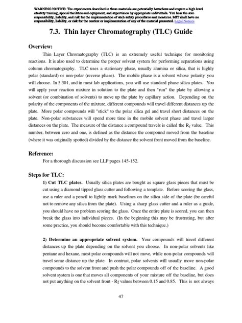 Solvent Tlc System | Thin Layer Chromatography | Scientific Techniques