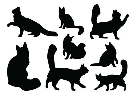 Cat Silhouette Vectors 137728 Vector Art at Vecteezy