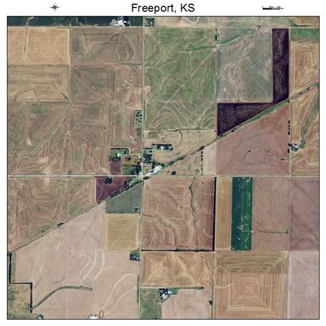 Aerial Photography Map of Freeport, KS Kansas