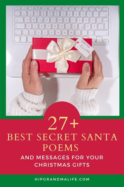 27 Best Secret Santa Poems | Secret santa poems, Secret santa, Secret santa note