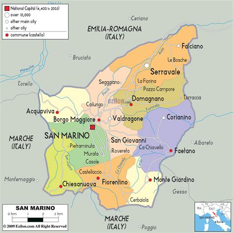 San marino europe map information | scarlettint