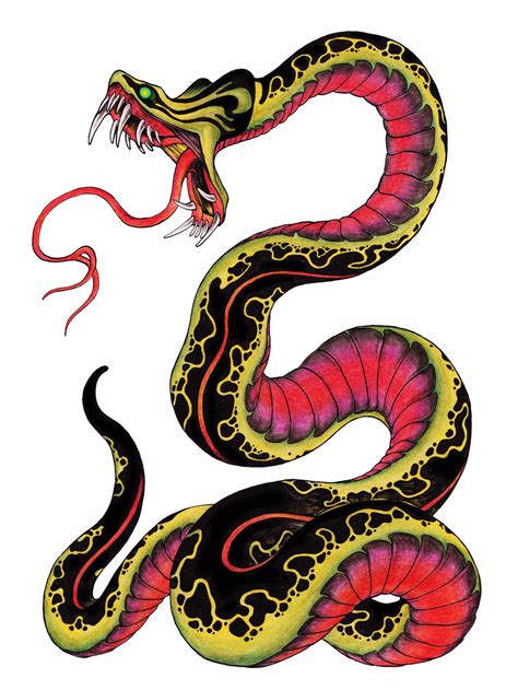 Snake tattoo design by burke5 on DeviantArt