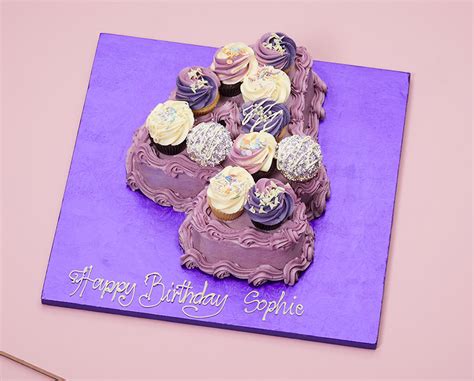 Purple Theme - Purple Mini Number Cake