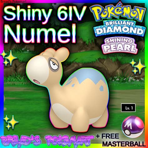 Shiny NUMEL 6IV // Pokemon Brilliant Diamond & Shining Pearl - Etsy