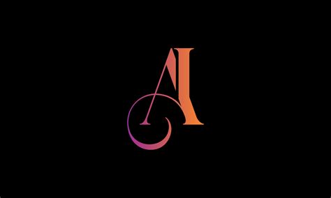 Initial Letter AI Logo. AI Stock Letter Logo Design Pro vector template. 11766223 Vector Art at ...