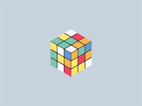 Rubik's cube test animation by Miguelgarest on Dribbble