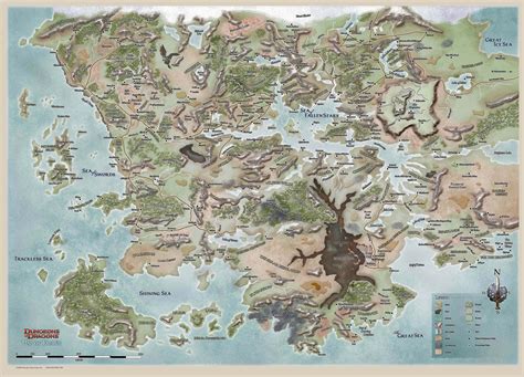 Full Map Of Faerun - Sandy Cornelia