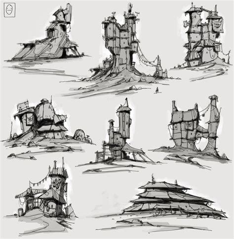 Fantasy Concept Art Sketches