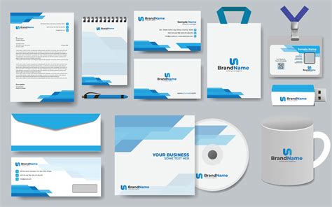 Brand Name Stationery Corporate Brand Identity Design Set. Office Documents For Business ...