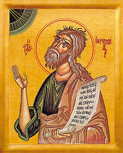 Icon of the Prophet Jeremiah - 20th c. - (1JE10) - Uncut Mountain Supply