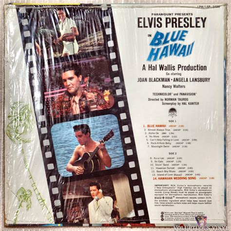 Elvis Presley ‎– Blue Hawaii (1961) Vinyl, LP, Album, Mono, Stereo – Voluptuous Vinyl Records