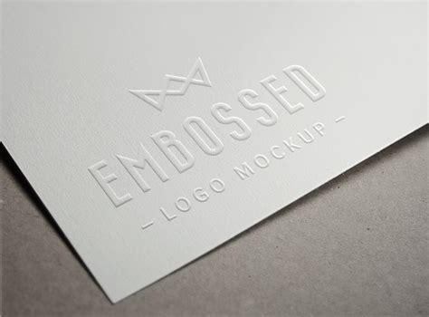 97 LOGO MOCKUP EMBOSSED