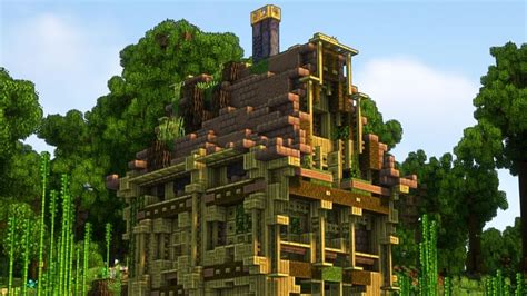 Minecraft Redditor builds beautiful house using upcoming bamboo wood