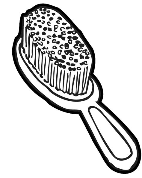 Black And White Hair Brush Clipart - ClipArt Best