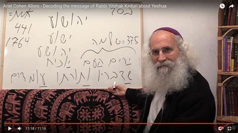 Ariel Cohen Alloro - Decoding the message of Rabbi Yitzhak Kaduri about ...