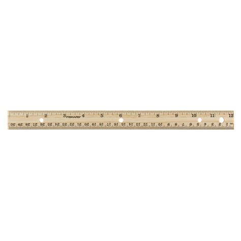 Fiskars 12 inch Wooden Ruler, 1 each, 153590-4001, 12" - Walmart.com - Walmart.com