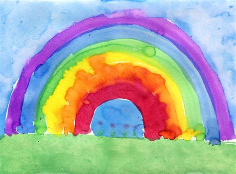 Rainbow Drawing For Kids at PaintingValley.com | Explore collection of Rainbow Drawing For Kids